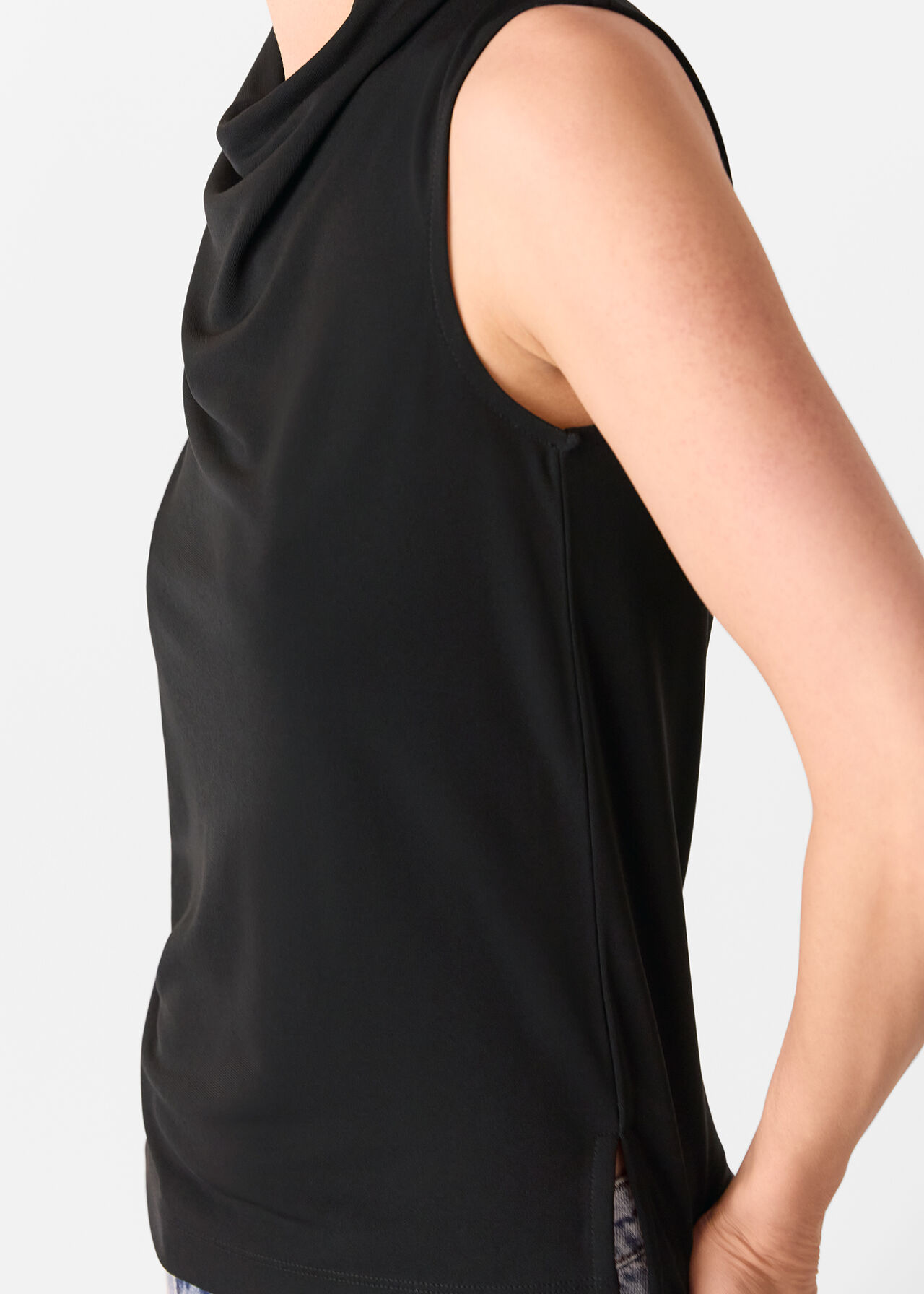 Cowl Neck Detail Top