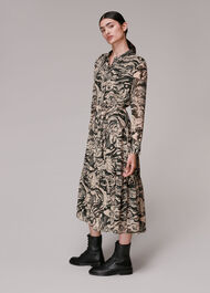 Marble Print Shirt Dress