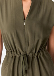Petite Sleeveless Drawstring Jumpsuit