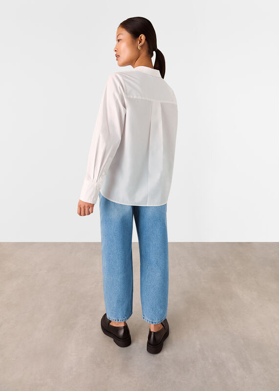 Light Wash Petite Authentic Barrel Leg Jean