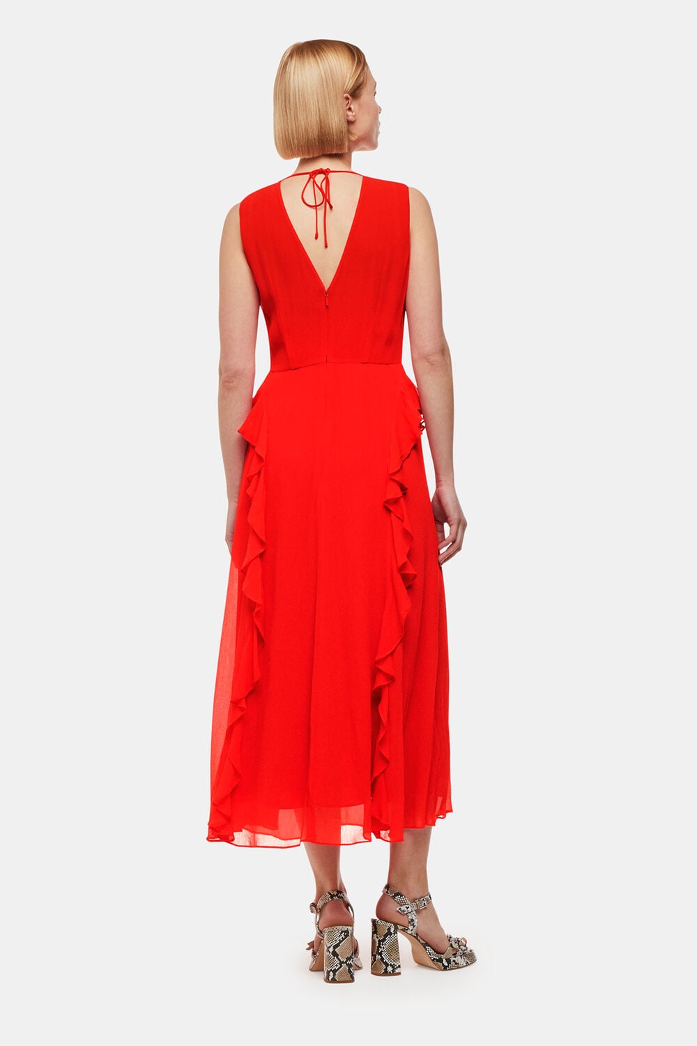 Nellie Frill Detail Midi Dress
