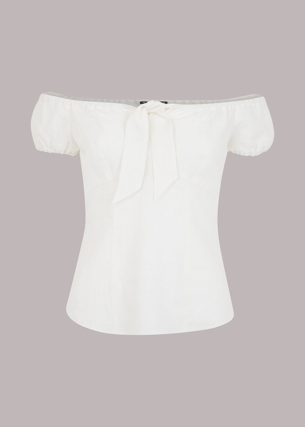 Off Shoulder Tie Front Top