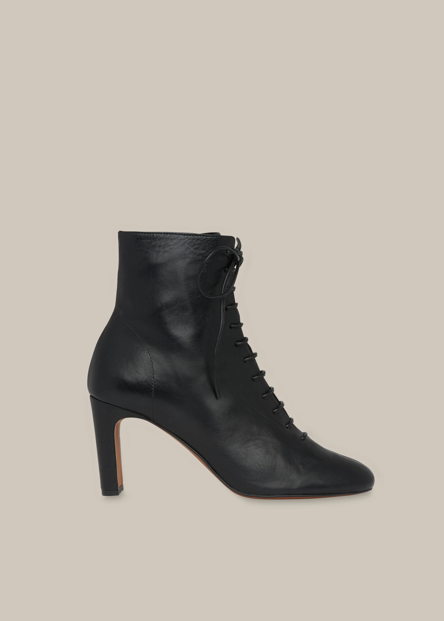 Black Dahlia Lace Up Boot | WHISTLES