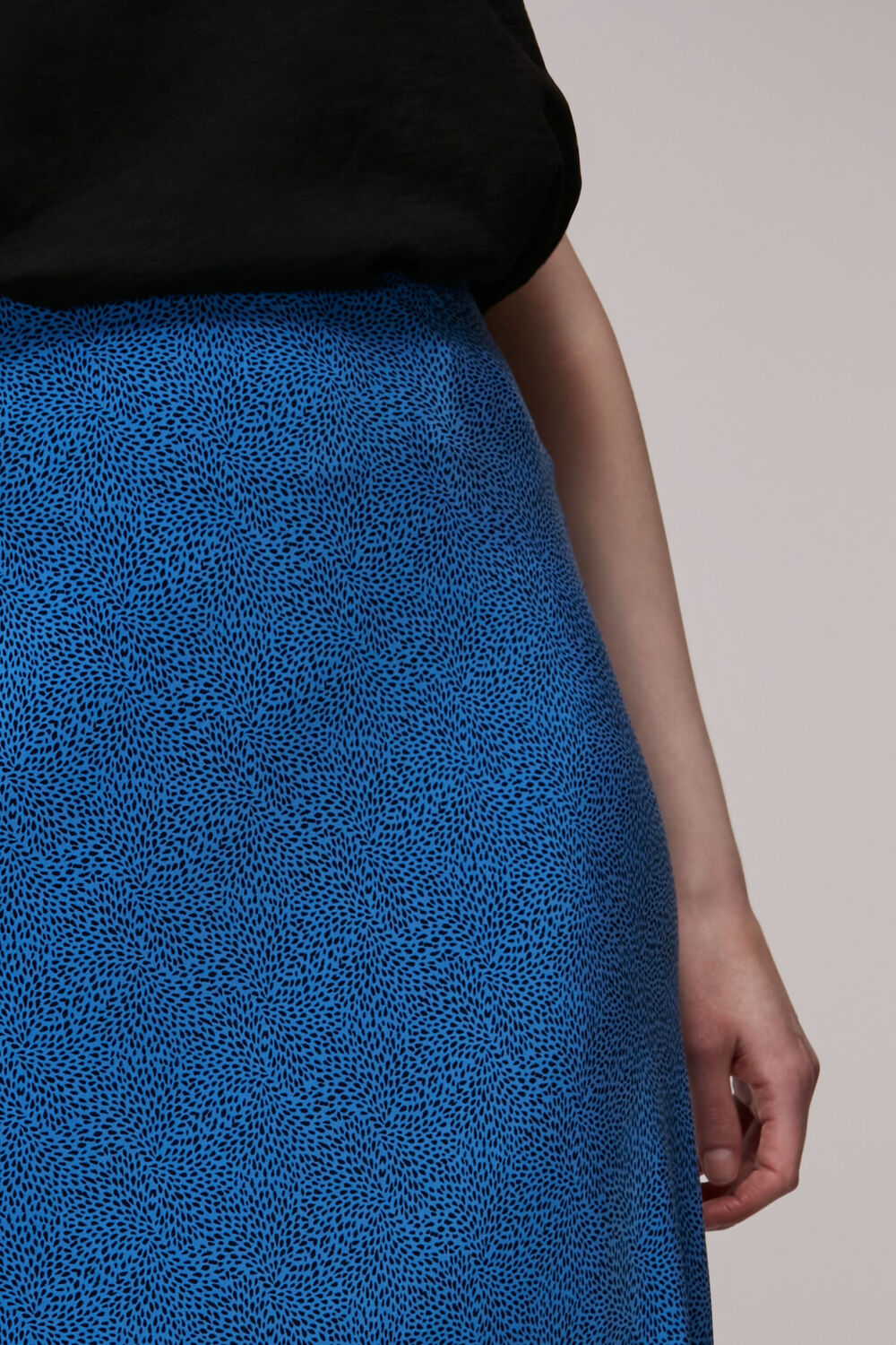 Animal Fleck Print Bias Skirt