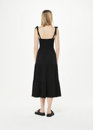 Smocked Tiered Jersey Dress