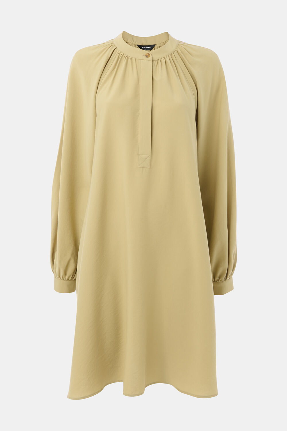 Sage Green Full Volume Gathered Dress