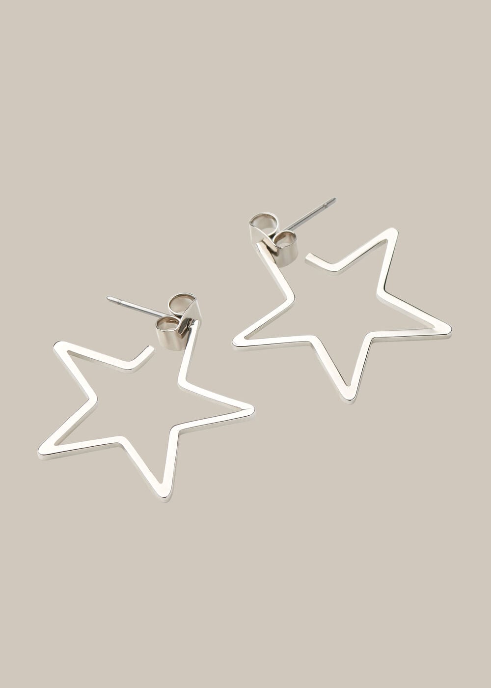 Mini Star Outline Earring