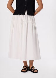 Tier Hem Cotton Skirt