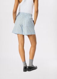 Cotton Poplin Stripe Short