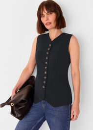 Cora Crepe Waistcoat