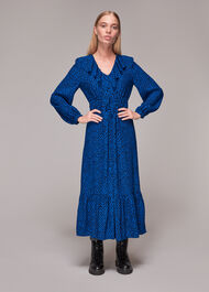 Diagonal Texture Print Dress
