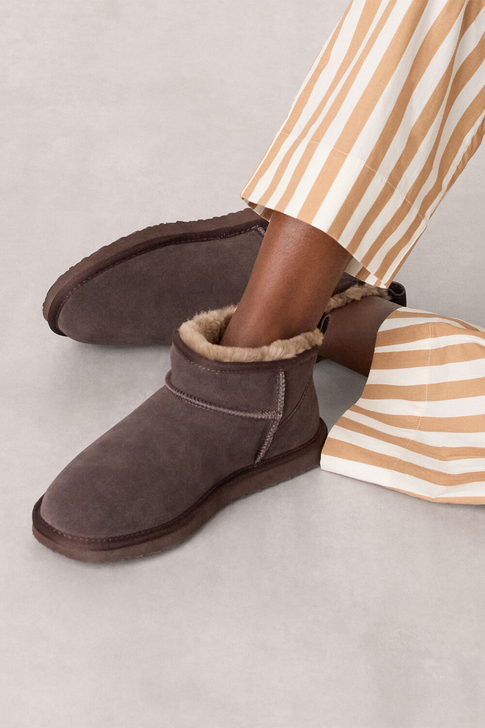 Taupe Mable Slipper Boot