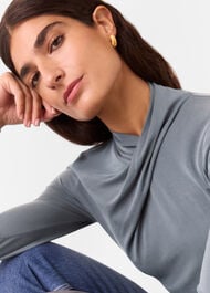 Drape Neck Jersey Top