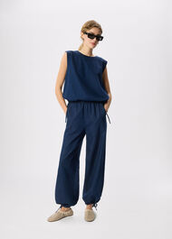 Drawstring Detail Cotton Top