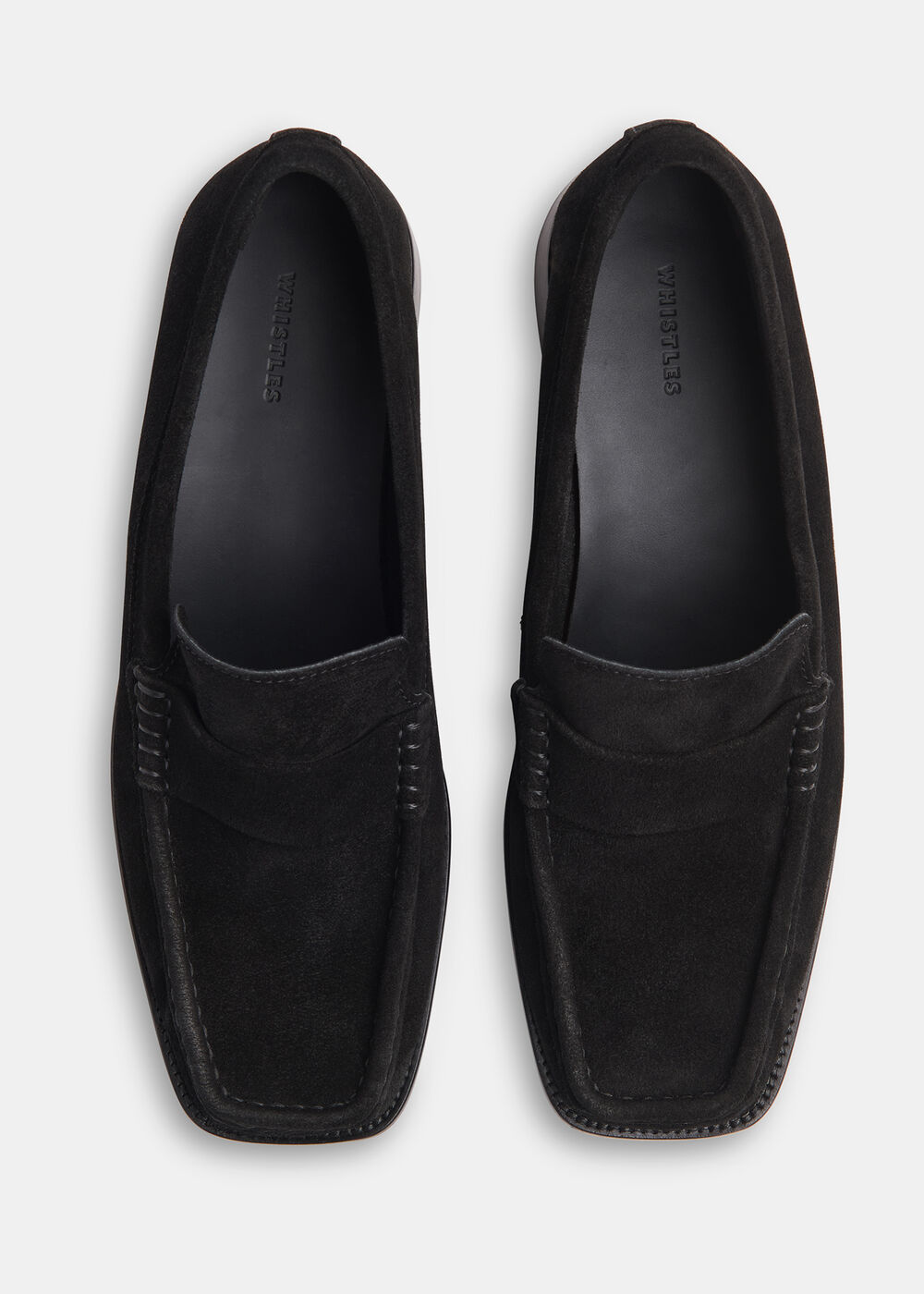 Mora Suede Square Toe Loafer