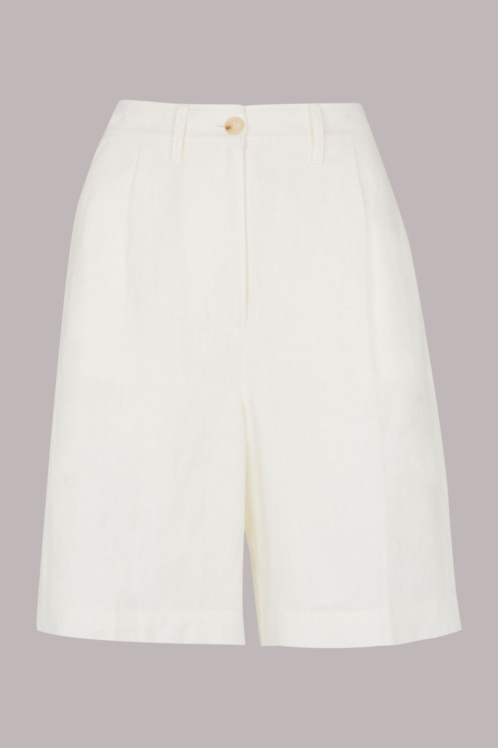 Tailored Linen Bermuda Shorts