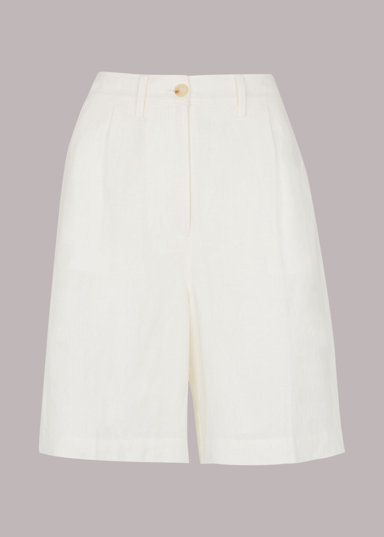 Tailored Linen Bermuda Shorts