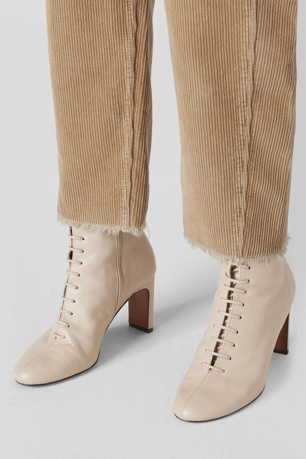 Dahlia Lace Up Boot Stone
