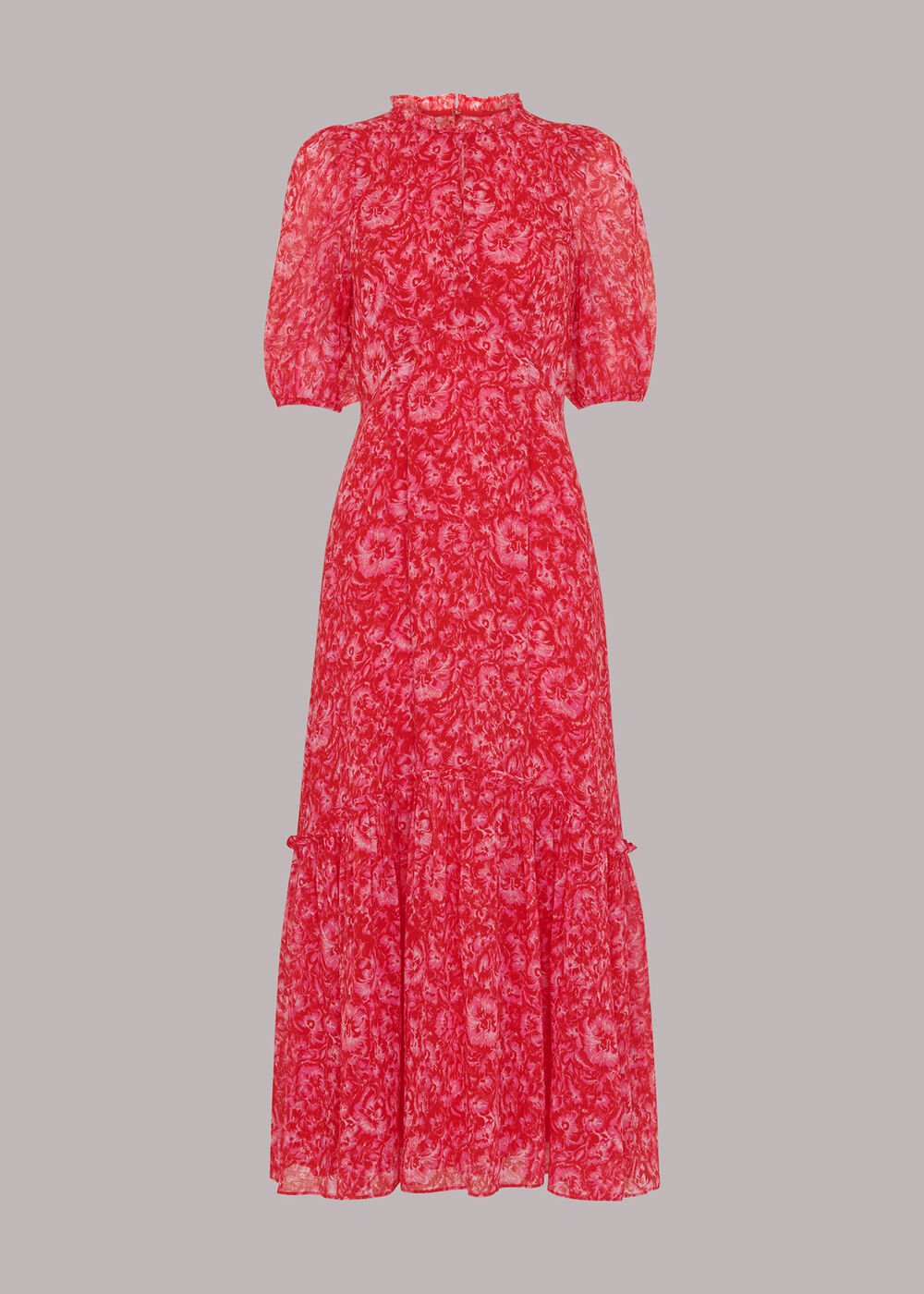 Clouded Floral Midi Dress