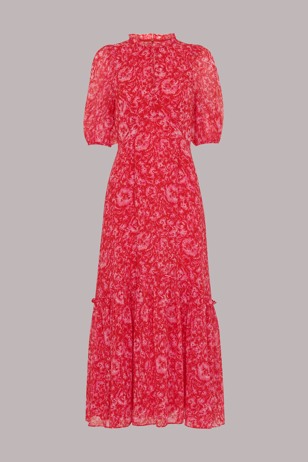 Clouded Floral Midi Dress