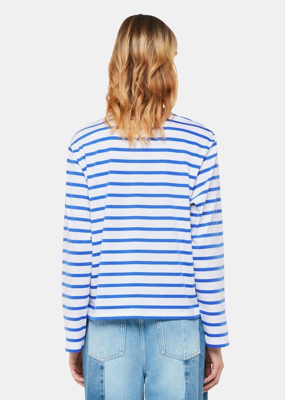 Blue Stripe Cotton Top