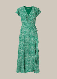 Blot Animal Wrap Dress