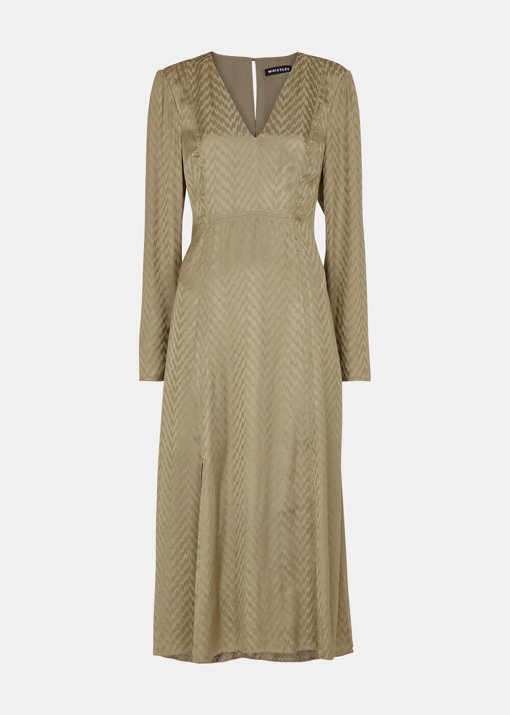 Jacquard Zig Zag Print Dress