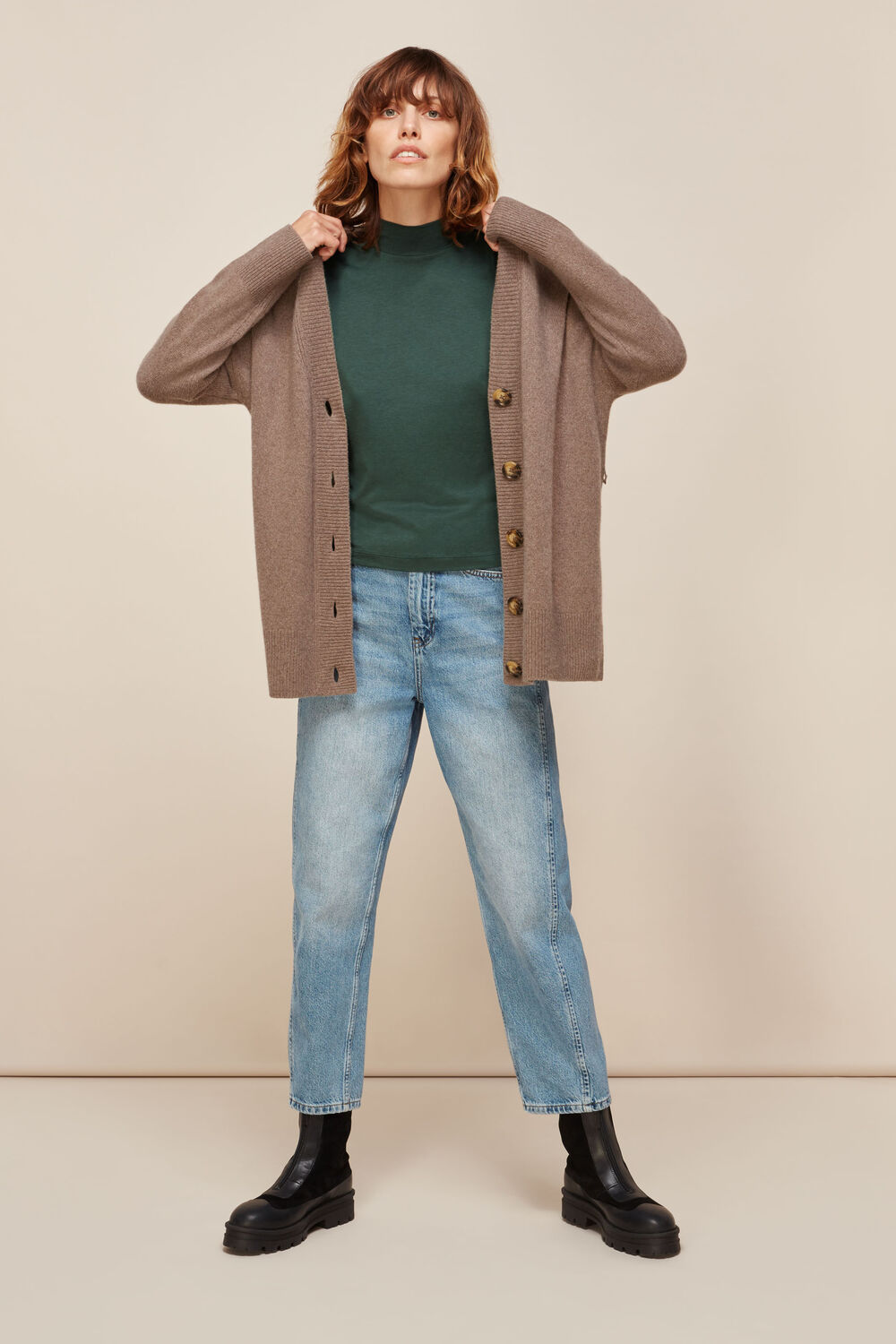 High Neck Puff Sleeve Top
