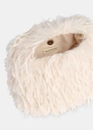 Luz Faux Feather Mini Bag