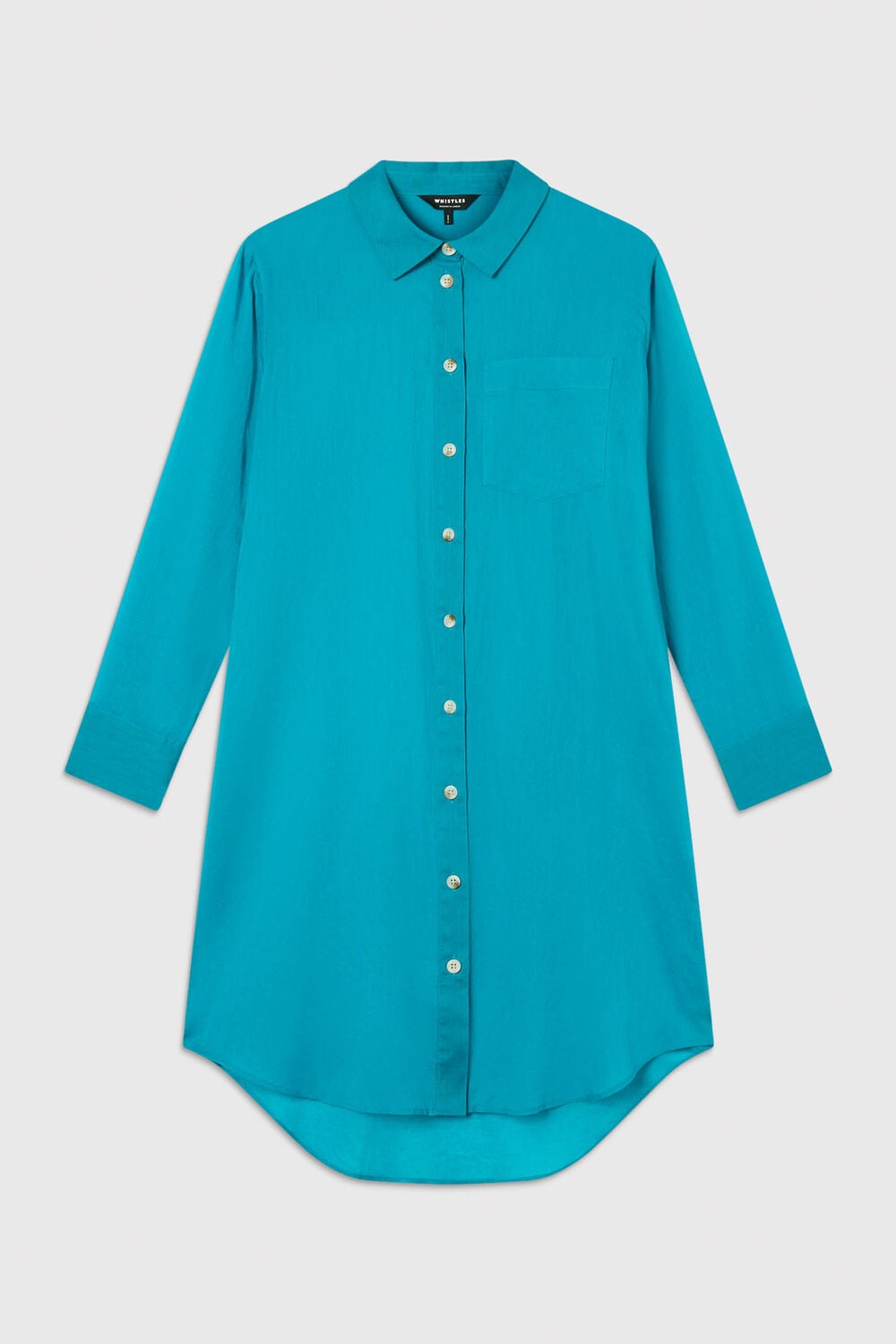Teal Tie Front Beach Dress