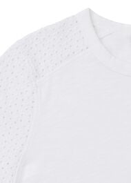 Broderie Sleeve Detail Tee