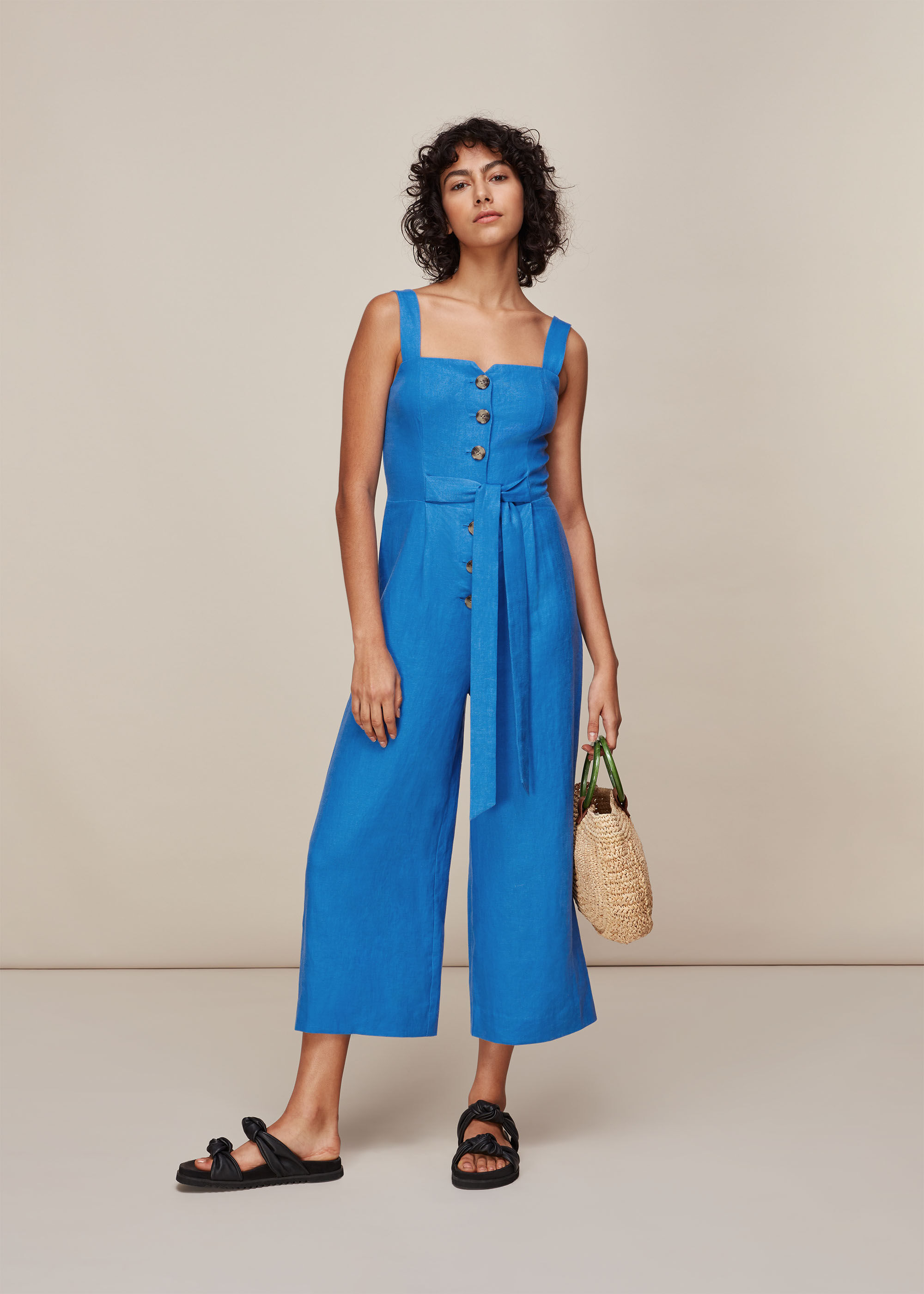 whistles linen jumpsuit