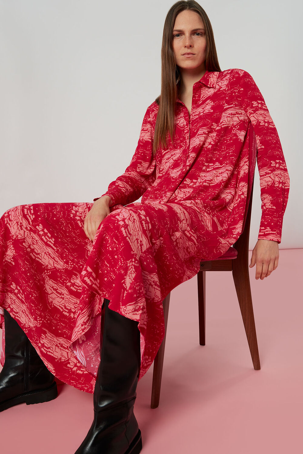 Field Print Dress