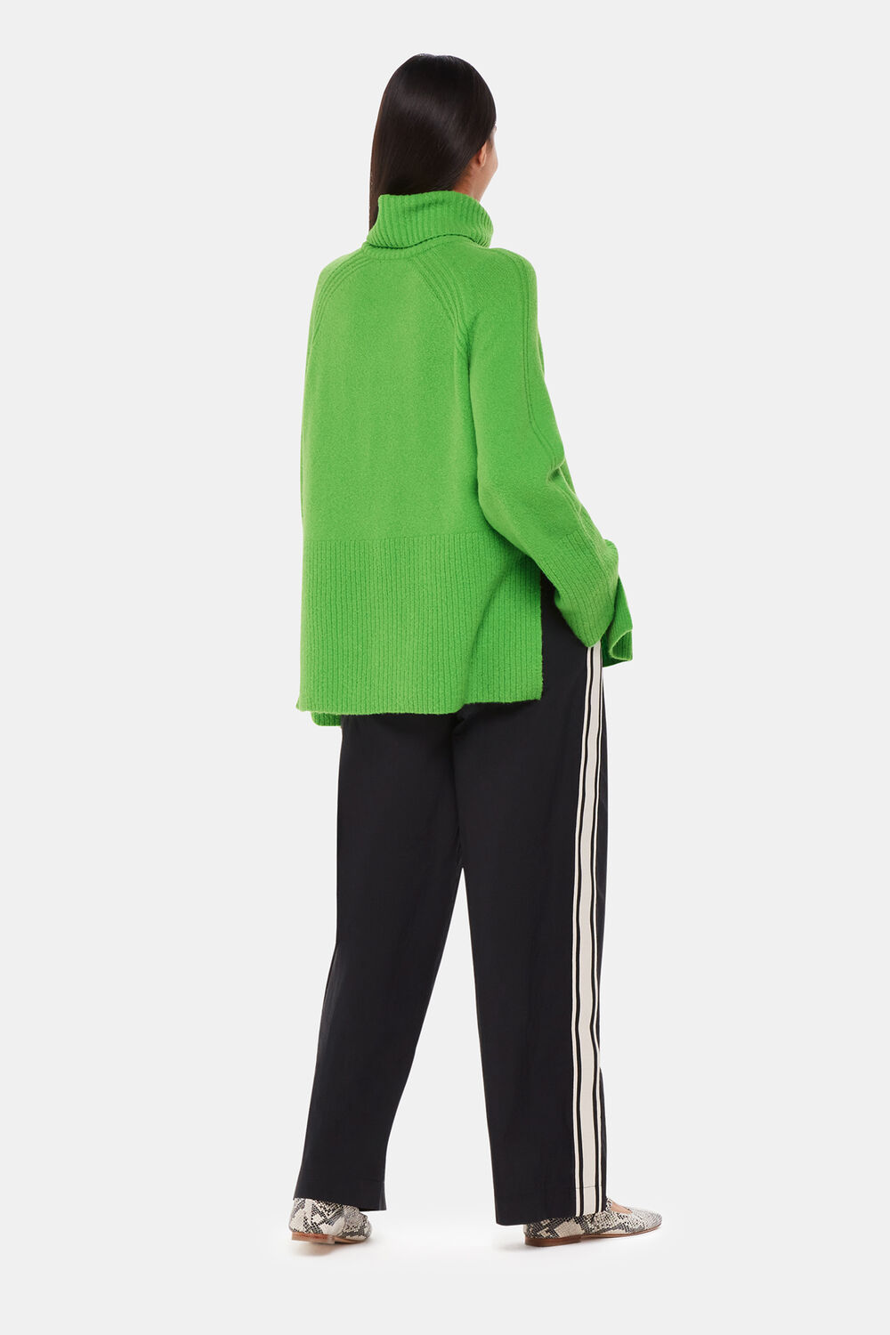 Black Ezra Side Stripe Pants&nbsp;