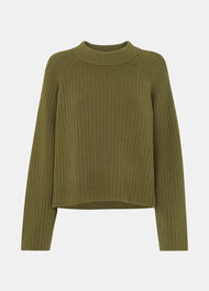 Cotton Rib Crew Neck Knit
