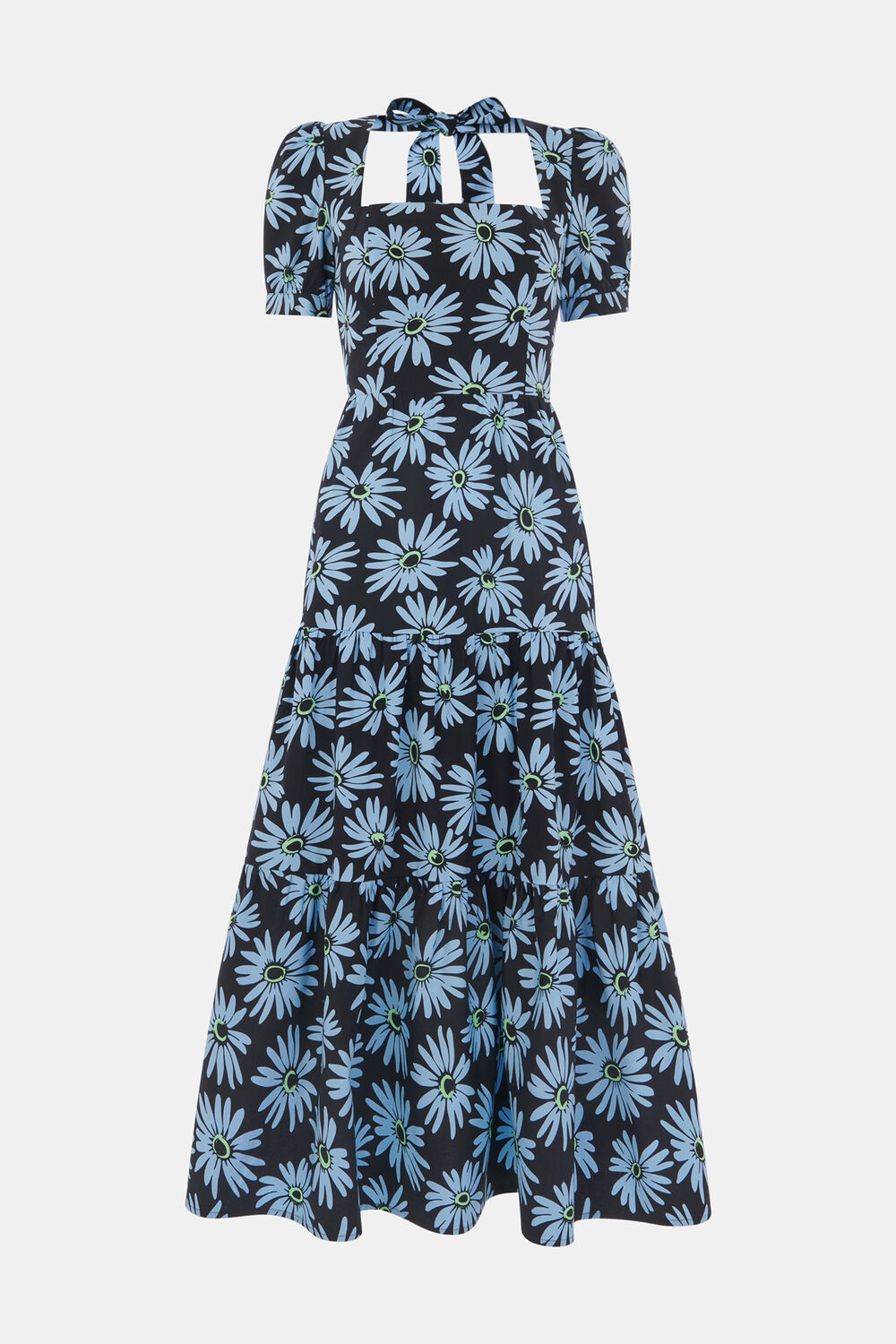 Daisy Print Poplin Dress