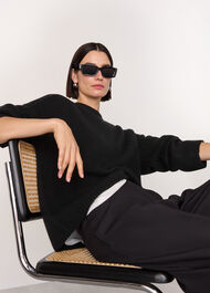 Wool Mix Seam Detail Knit