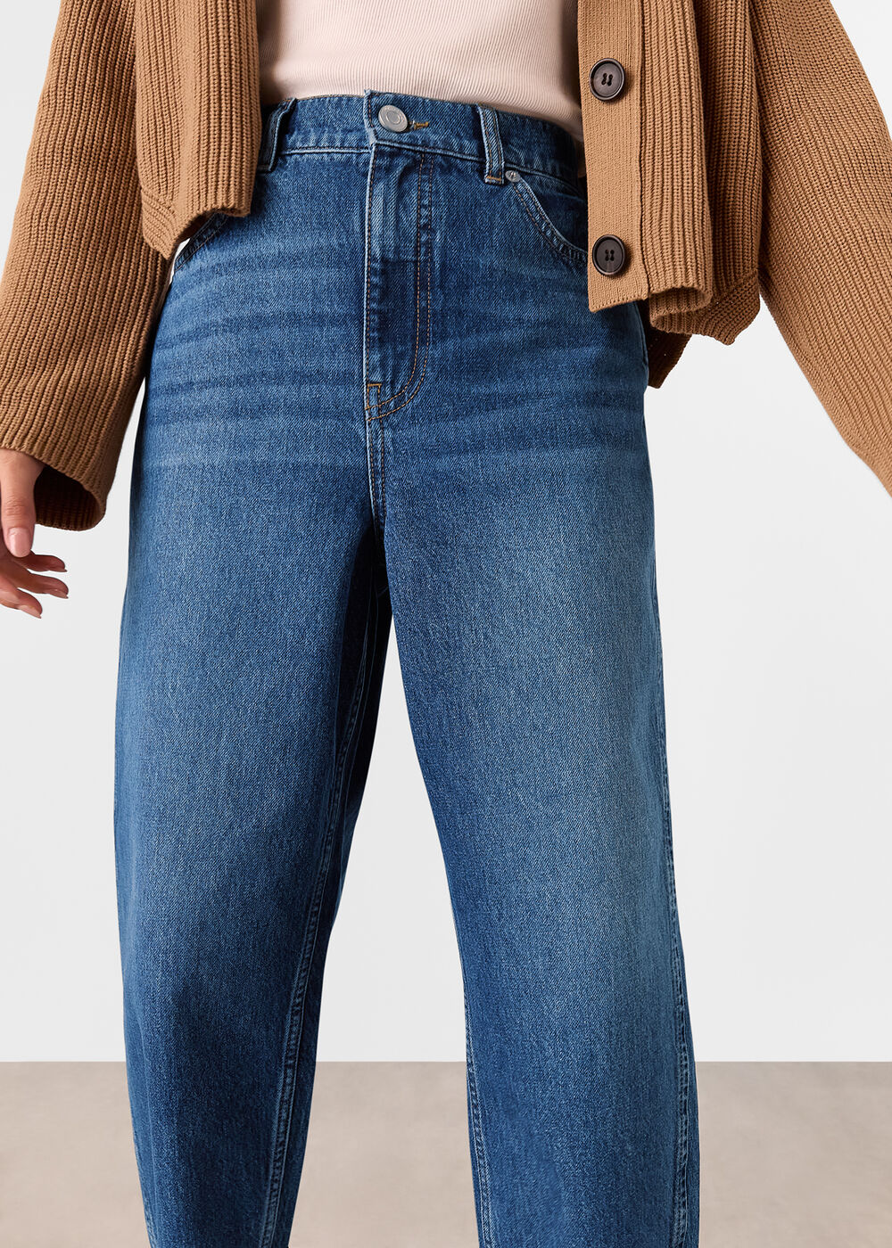 Petite Authentic Barrel Leg Jean