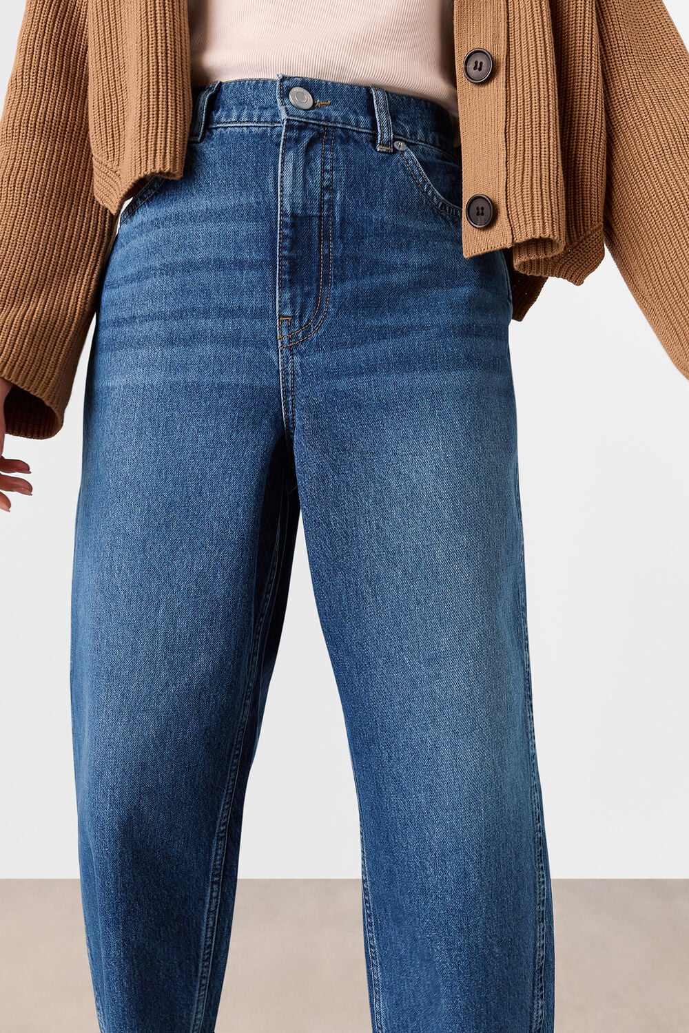 Petite Authentic Barrel Leg Jean