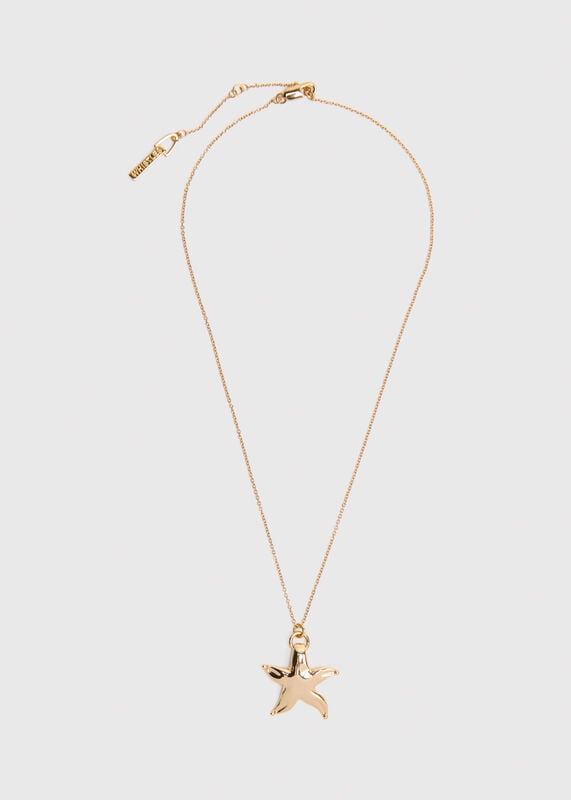 Gold Starfish Pendant Necklace