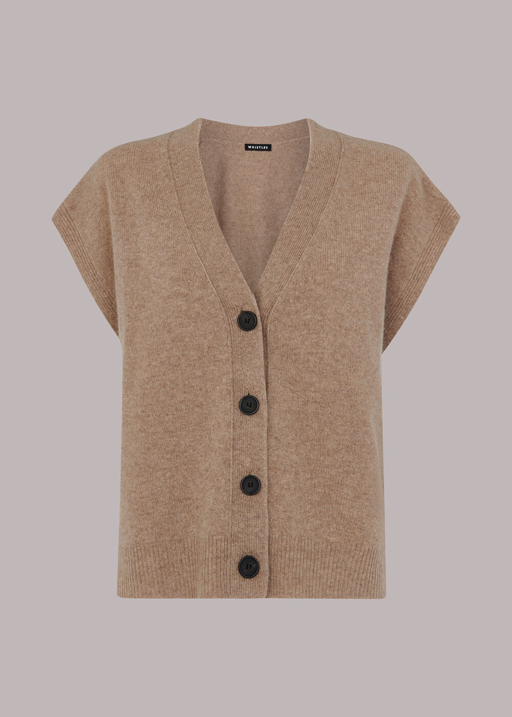 Button Through Wool Tank