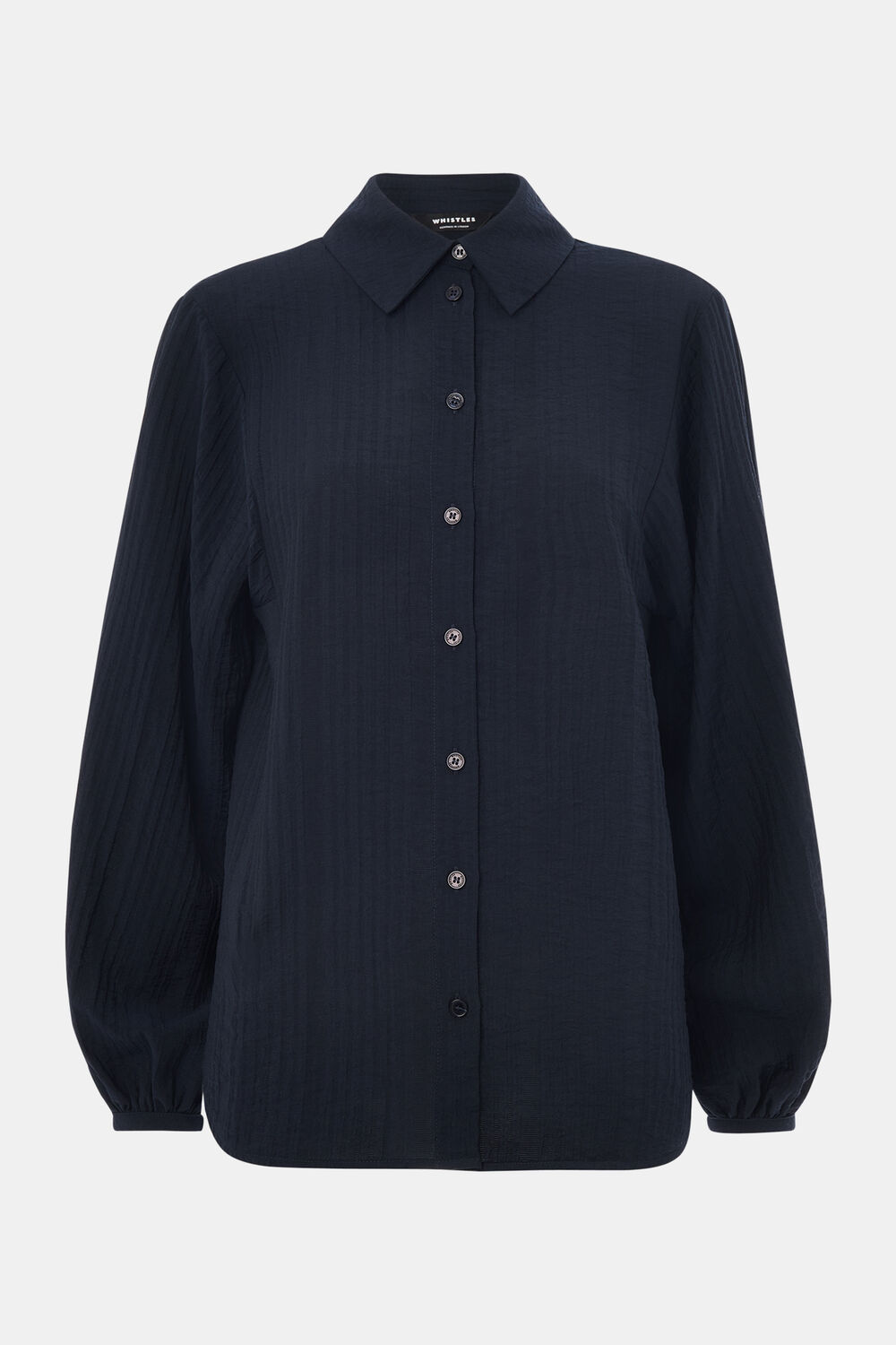 Textured Relaxed Viscose Shirt