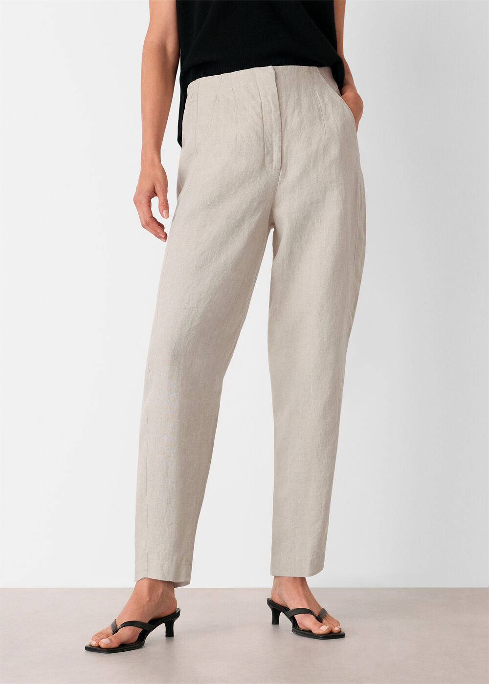 Linen Barrel Trouser
