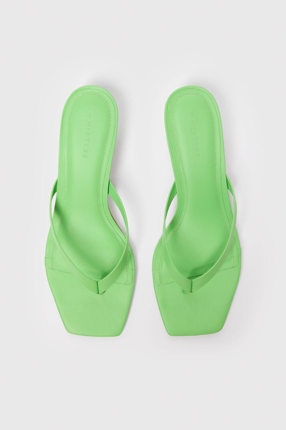 Green Toe Post Kitten Heel Mule