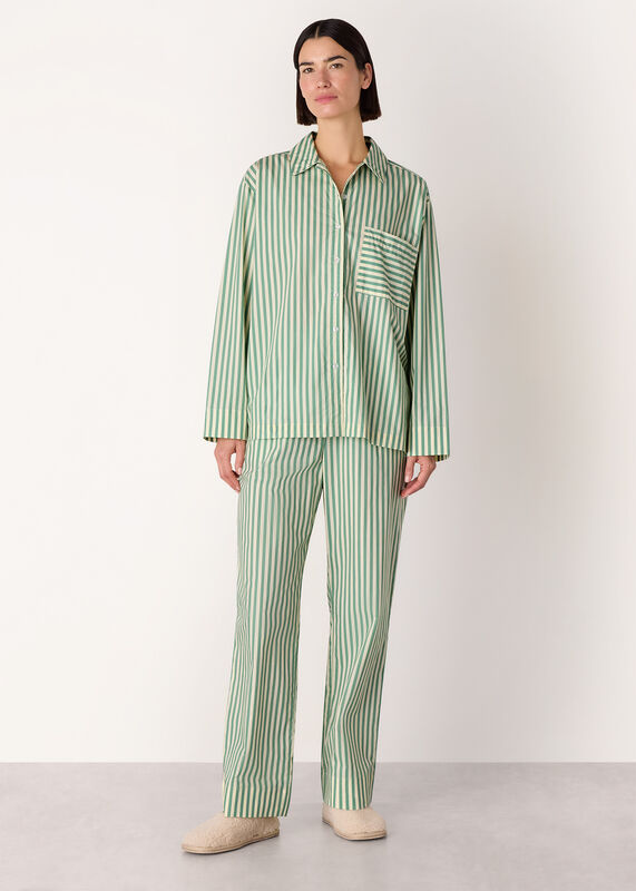 Multicolour Cotton Stripe Pajama Bottom 