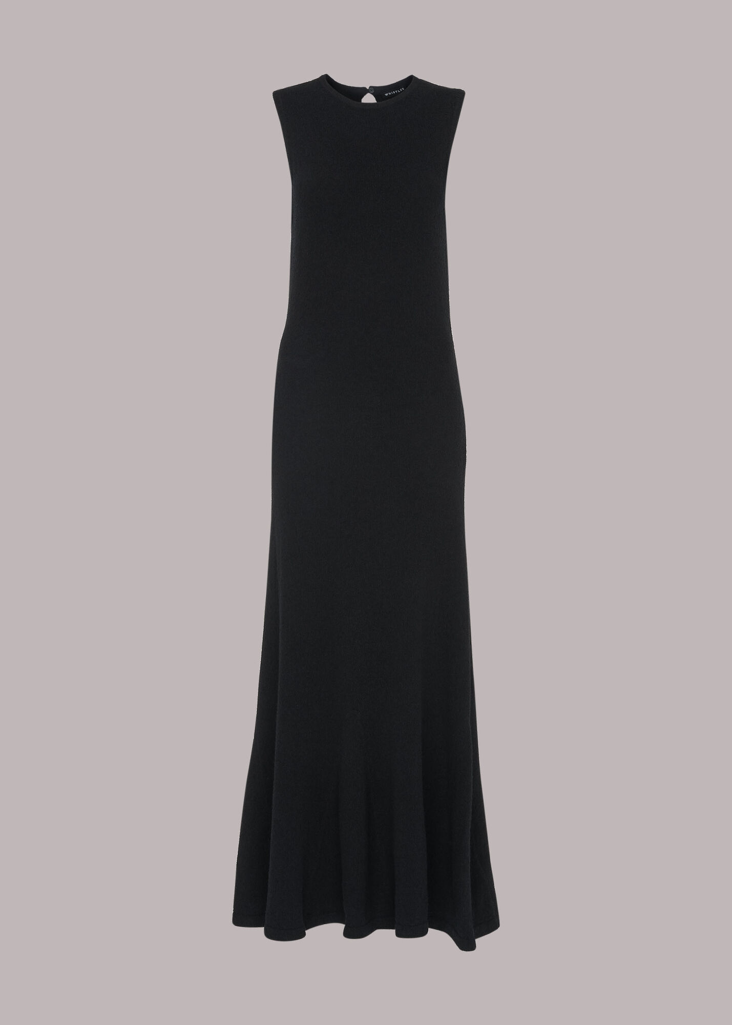 Black Flare Knit Dress | WHISTLES | Whistles UK