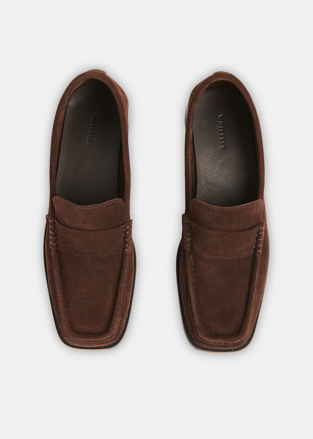 Mora Suede Square Toe Loafer
