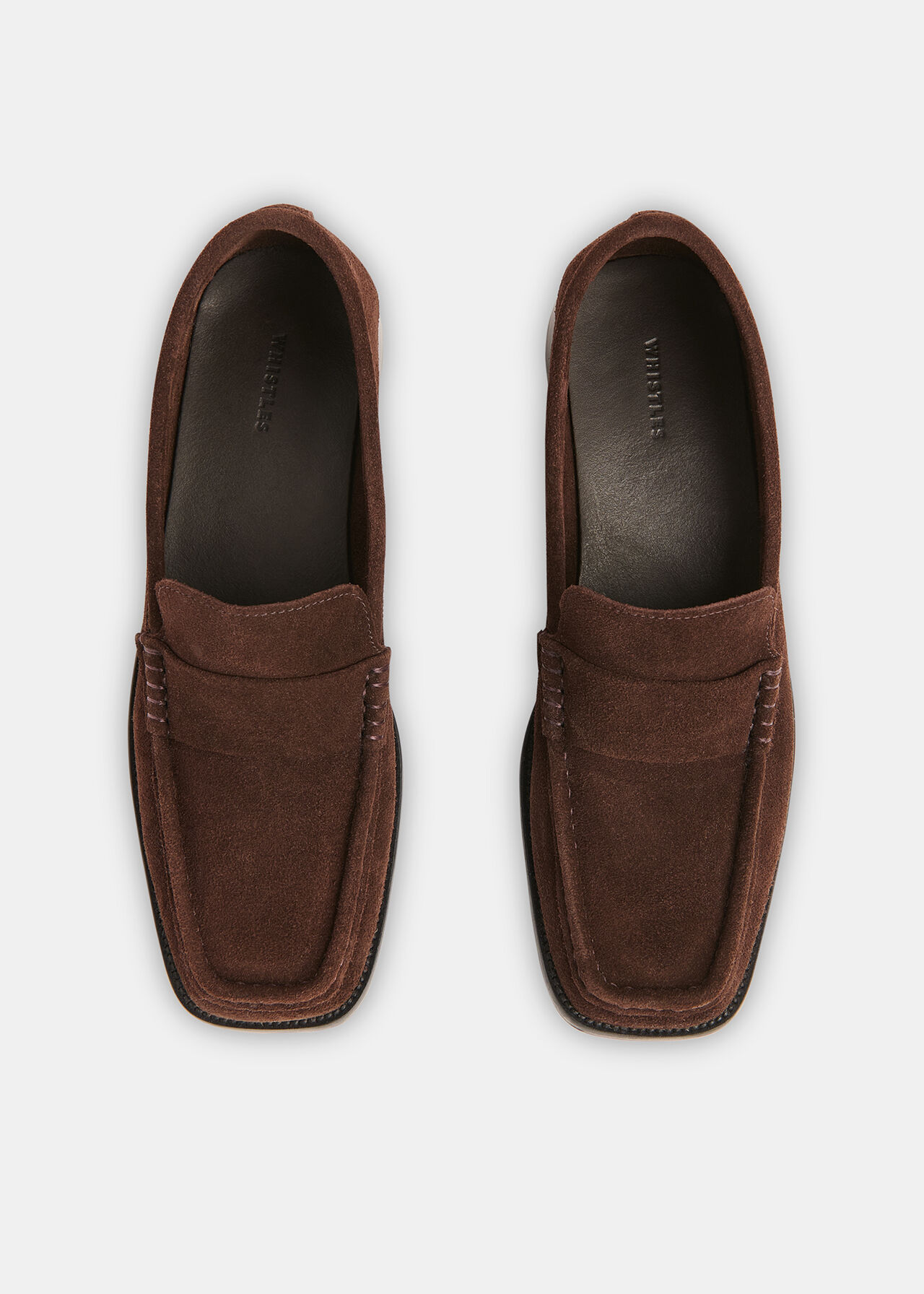 Mora Suede Square Toe Loafer