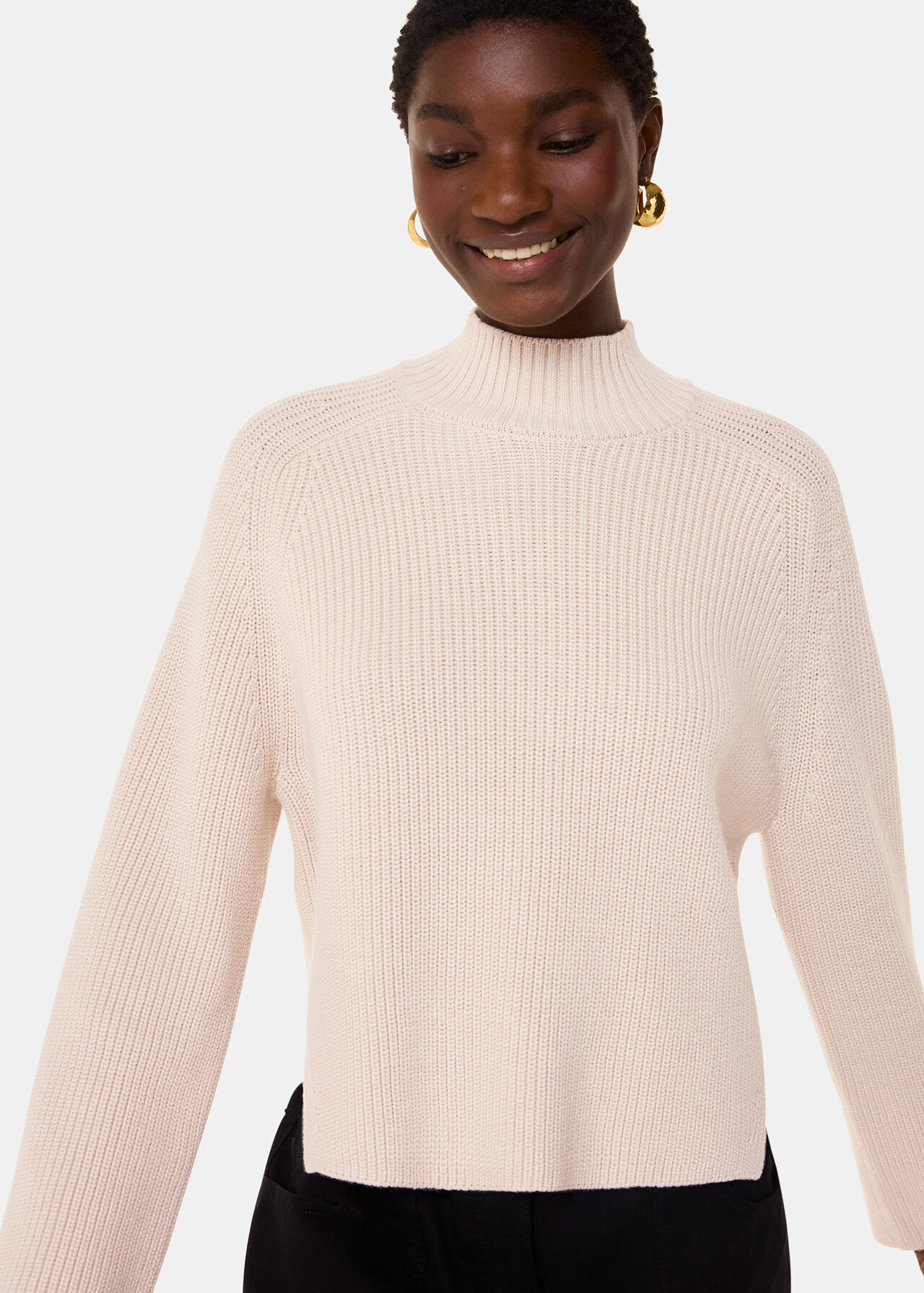Wool Mix Side Detail Knit