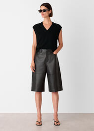 Leather Knee Short
